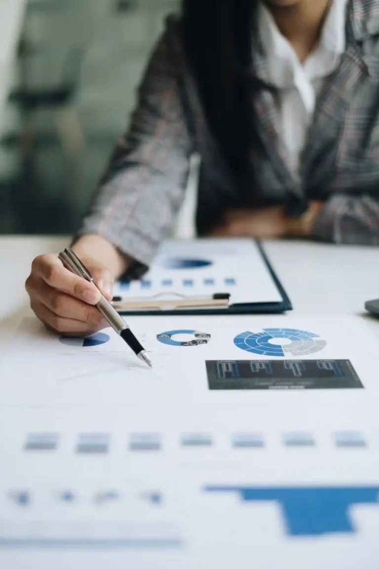 SEO consultant reviewing a website audit report